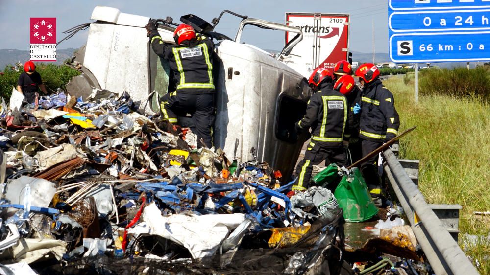 Accidente múltiple en la AP7