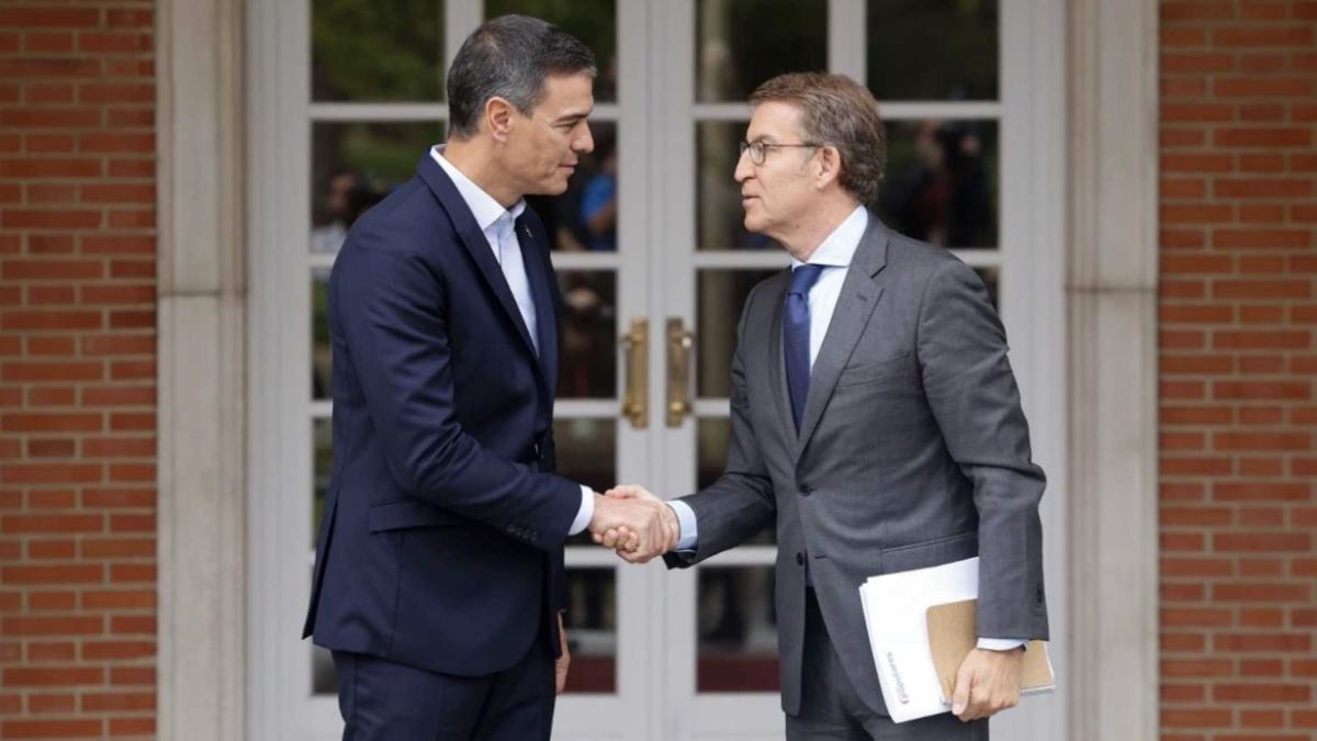 Pedro Sánchez y Alberto Núñez Feijóo