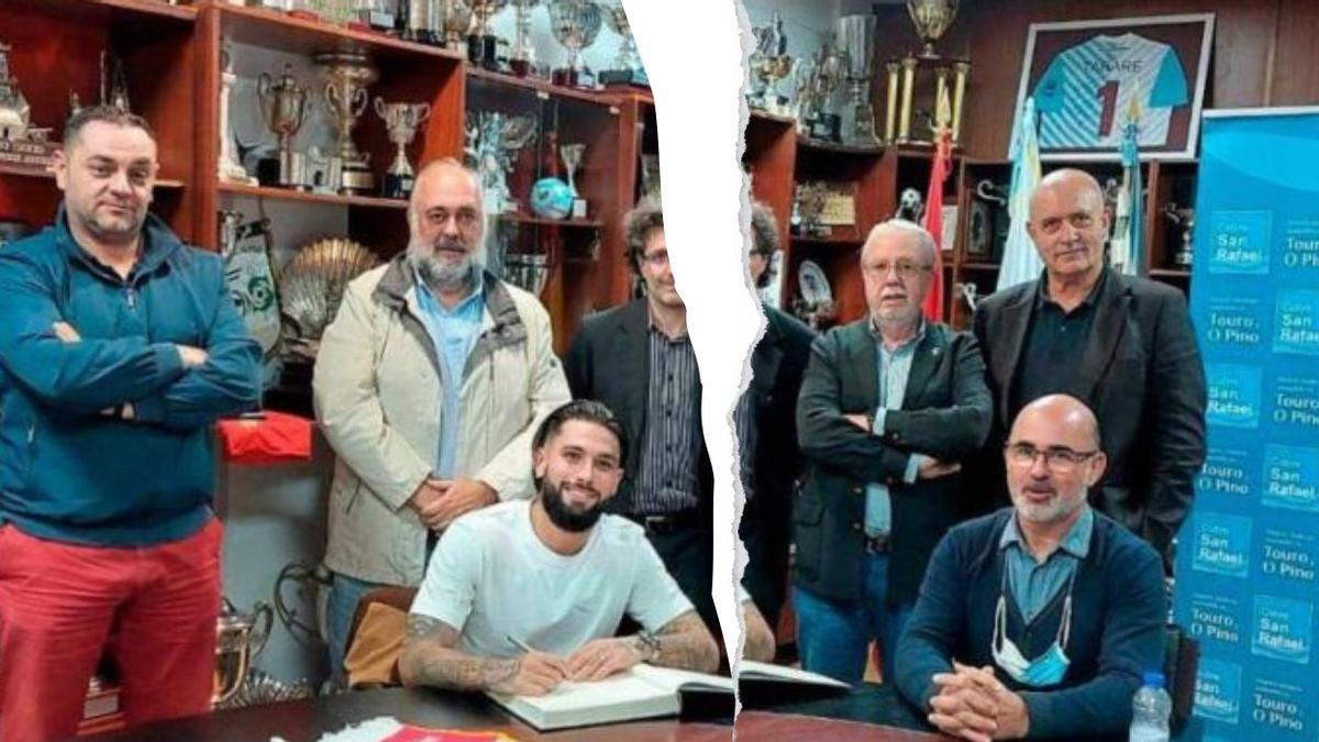 Se rompió la foto de Jota Peleteiro como futuro presidente de la Sociedad Deportiva Compostela.