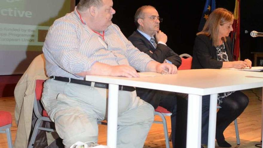 Jimmy Moncrieff y Alberto García, en el congreso internacional celebrado el año pasado en Catoira. // N.P.