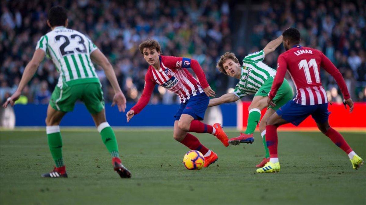 Antoine Griezmann no vio puerta ante el Betis