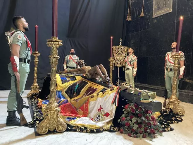 Así es este año la Guardia de la Legión al Cristo de la Buena Muerte