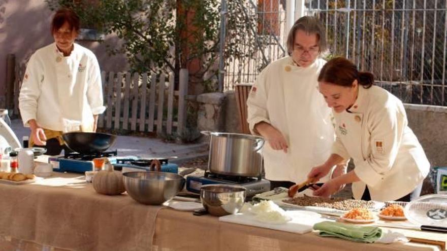 Moment de cuina en directe a càrrec del restaurant Niu Nou