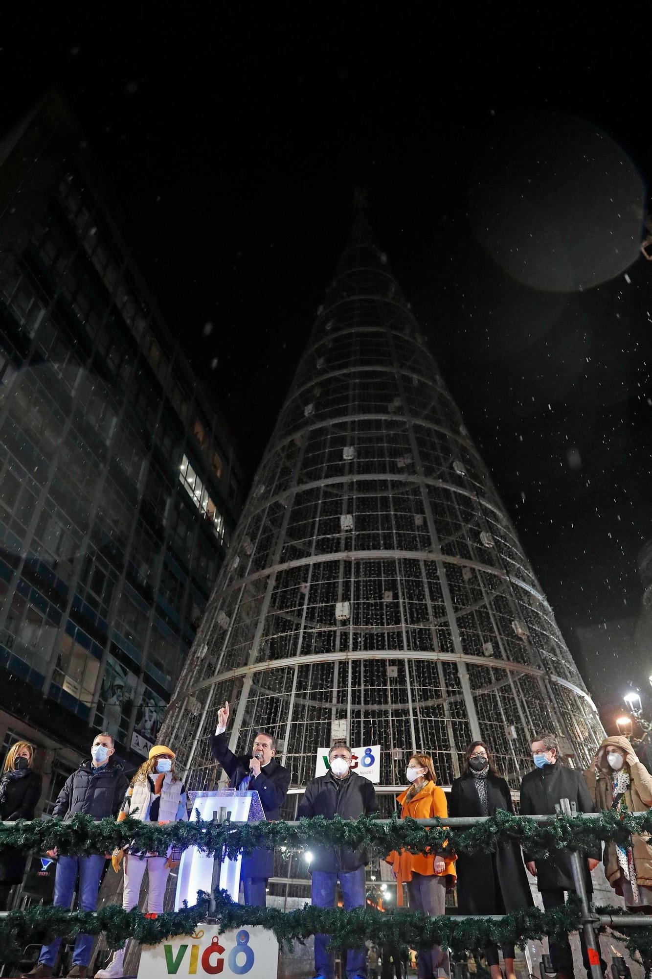 Así se apagaron las luces de Vigo tras una Navidad para la historia