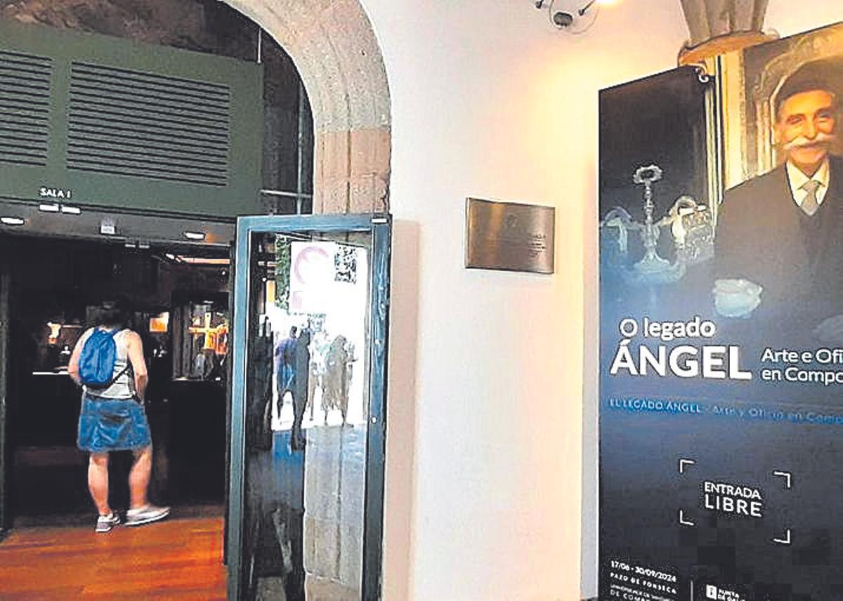 Entrada a la exposición 'O legado de Ángel'