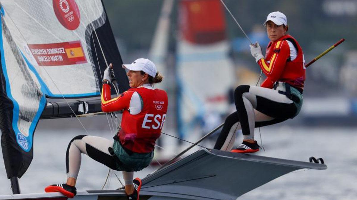 Echegoyen y Barceló optan a las medallas en 49er FX