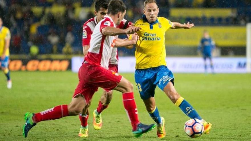 Dani Castellano, ante el Espanyol.