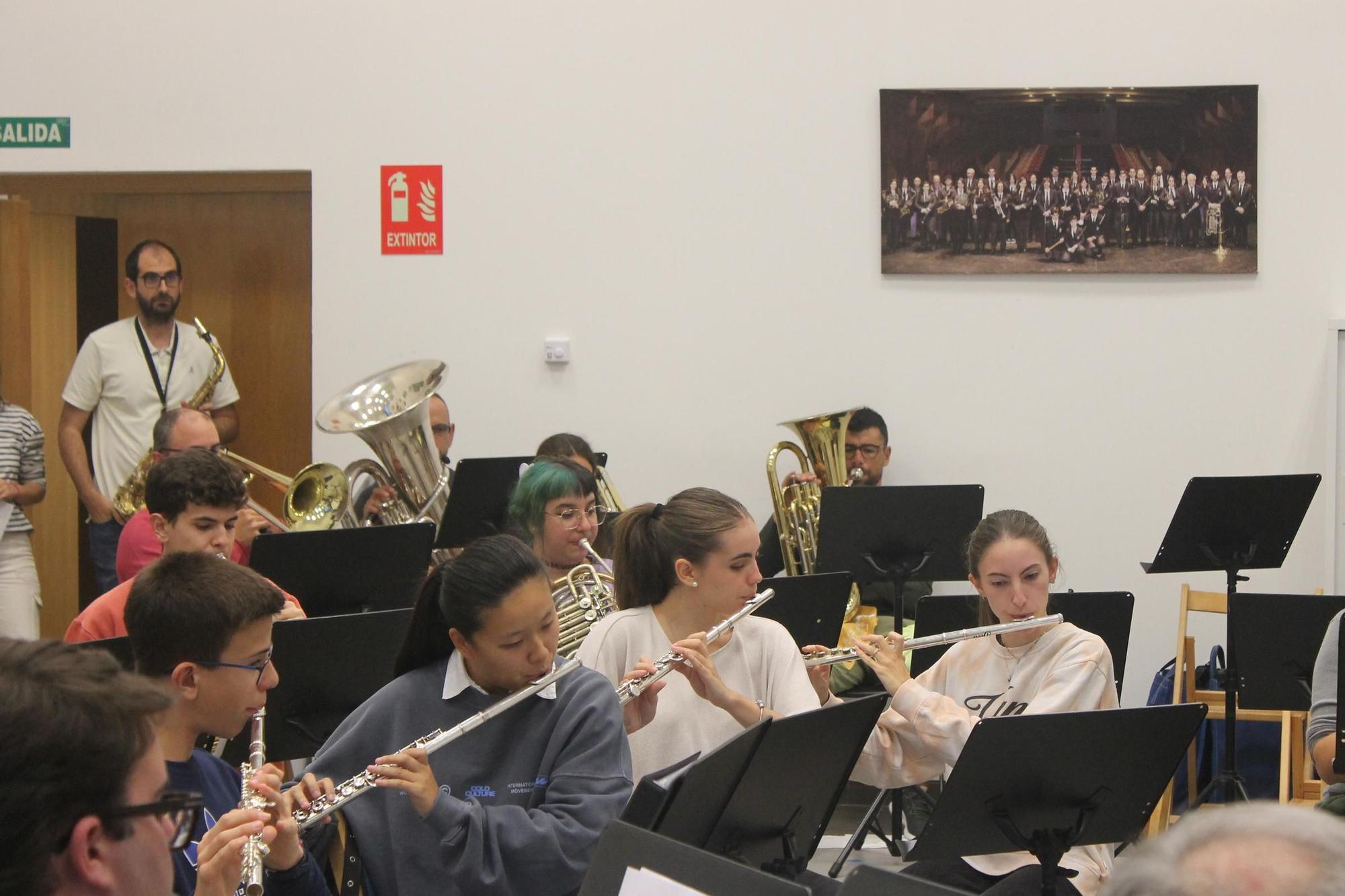 Ensayo de la Banda de Música de Siero