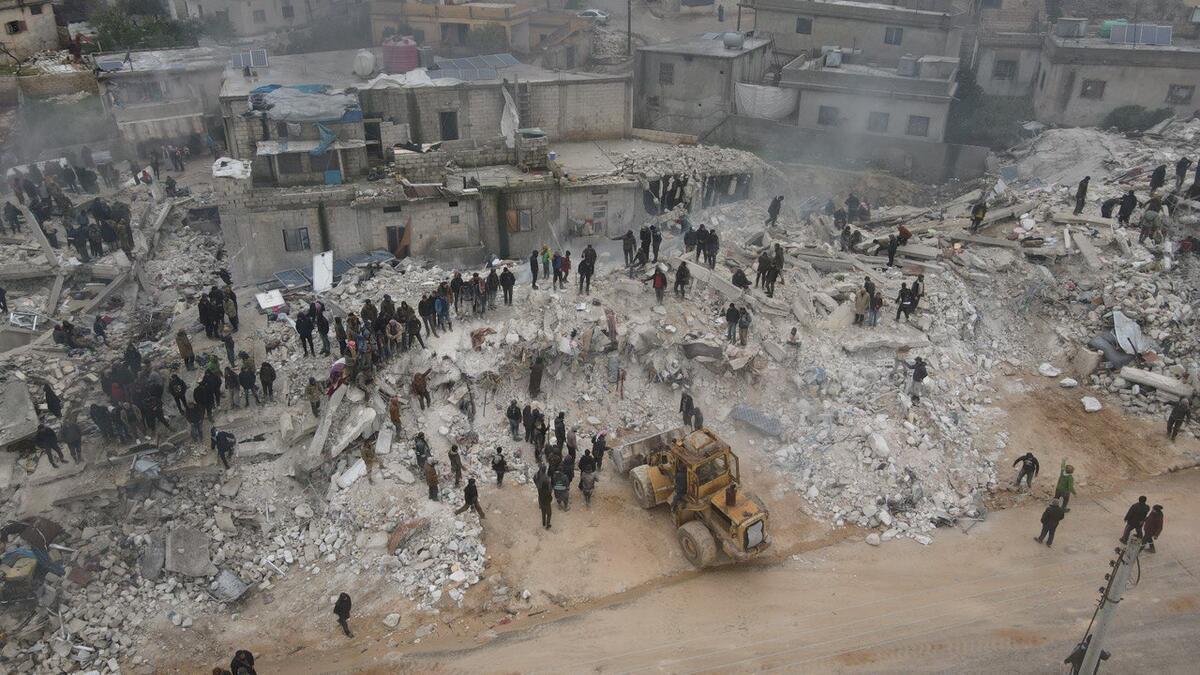 La destrucción del terremoto