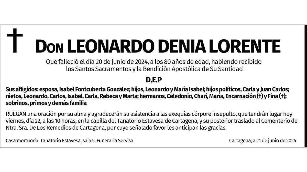 D. Leonardo Denia Lorente