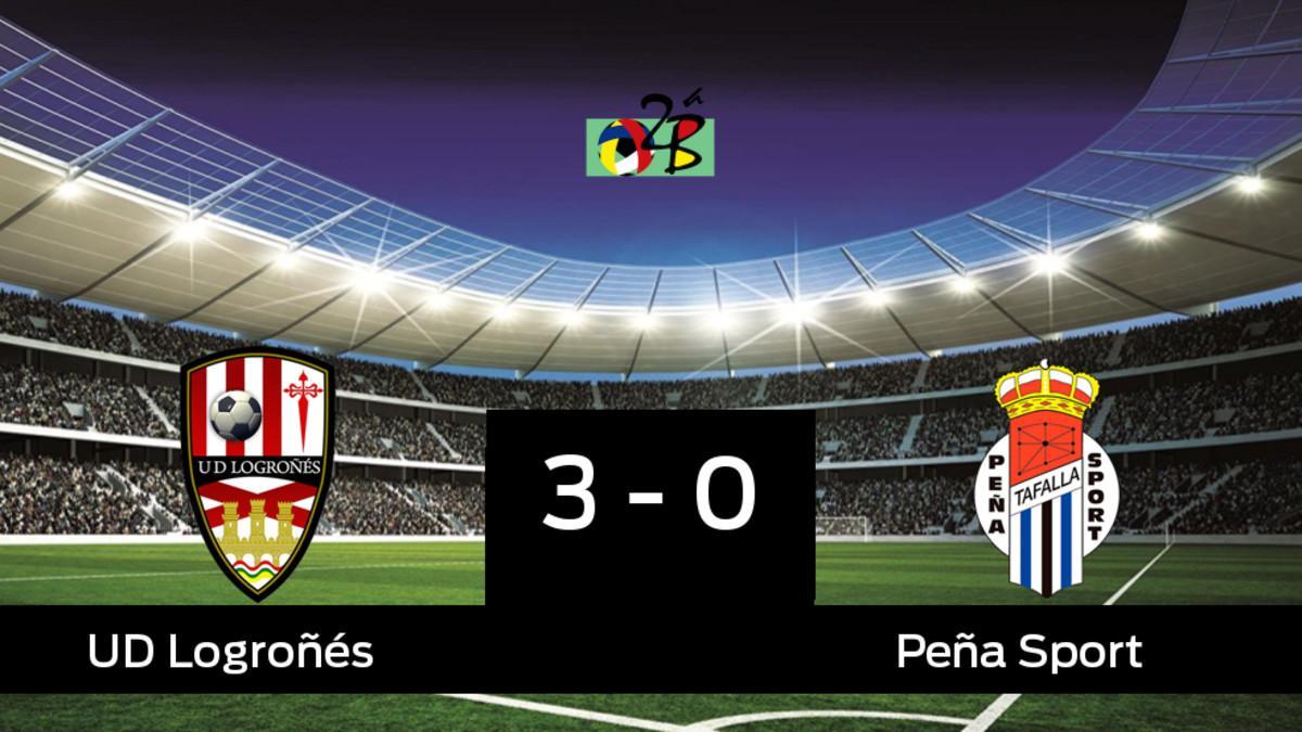 El Logroñés apabulla al Peña Sport (3-0)