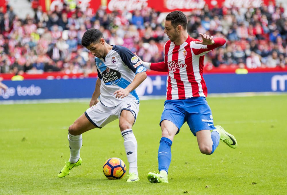 El Dépor gana en Gijón al Sporting