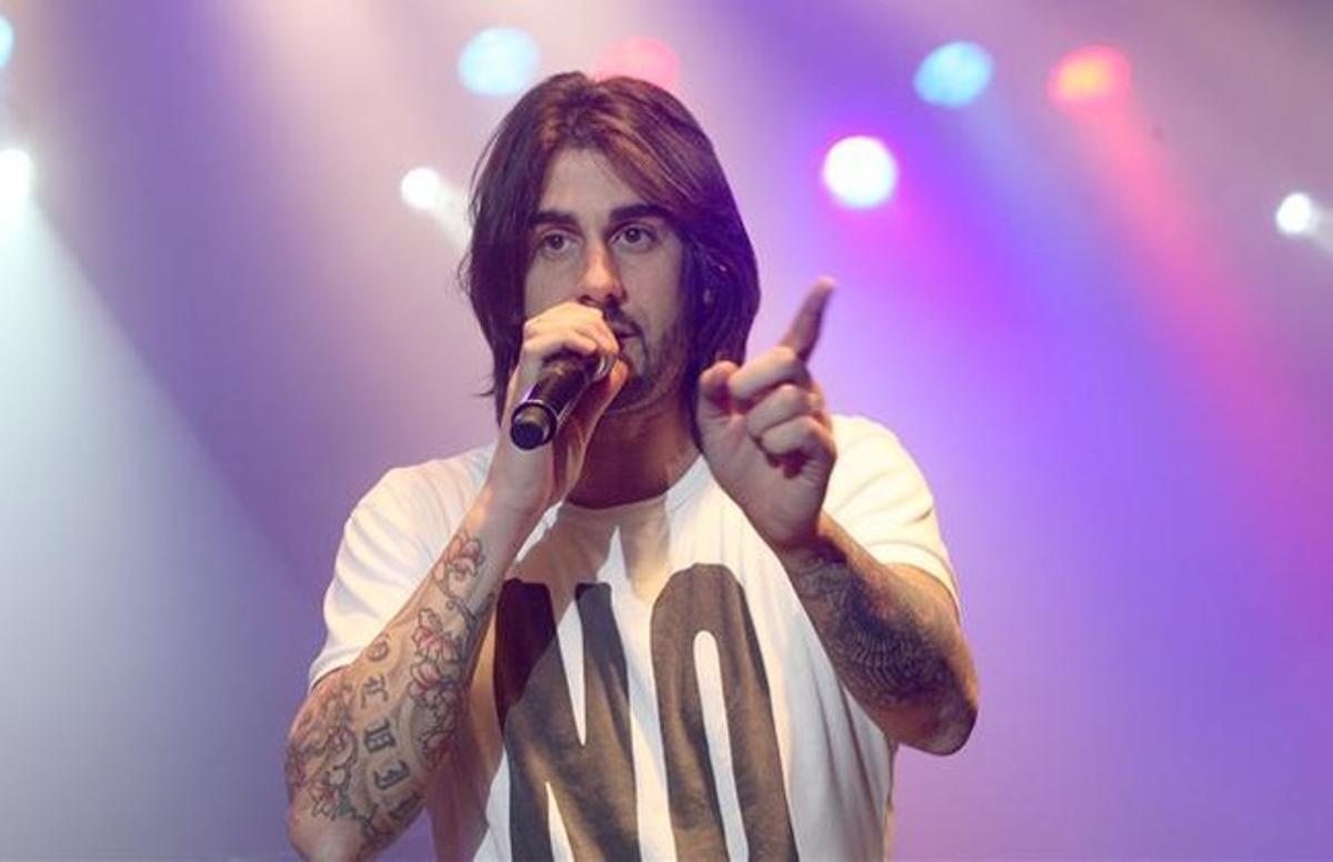 Melendi, en un concert a Barcelona. Melendi, en un concert a Barcelona.