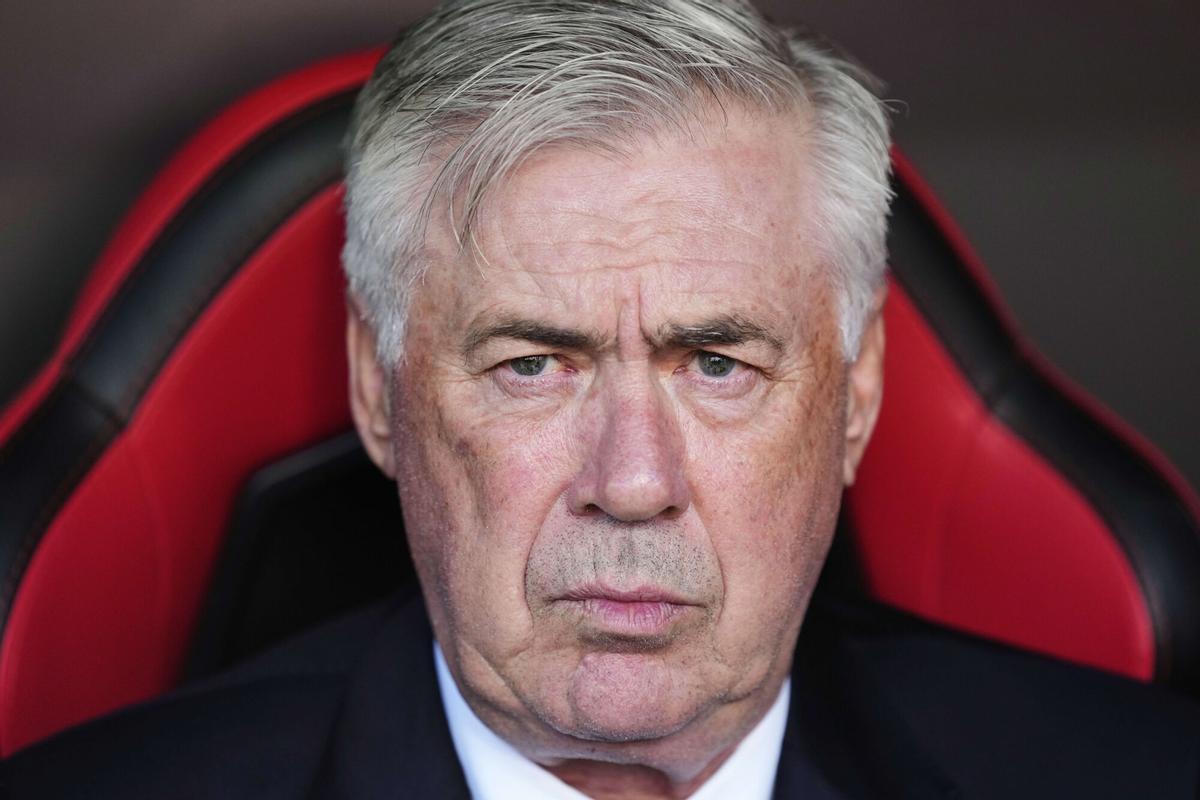 Carlo Ancelotti, durante el partido contra el Sevilla.