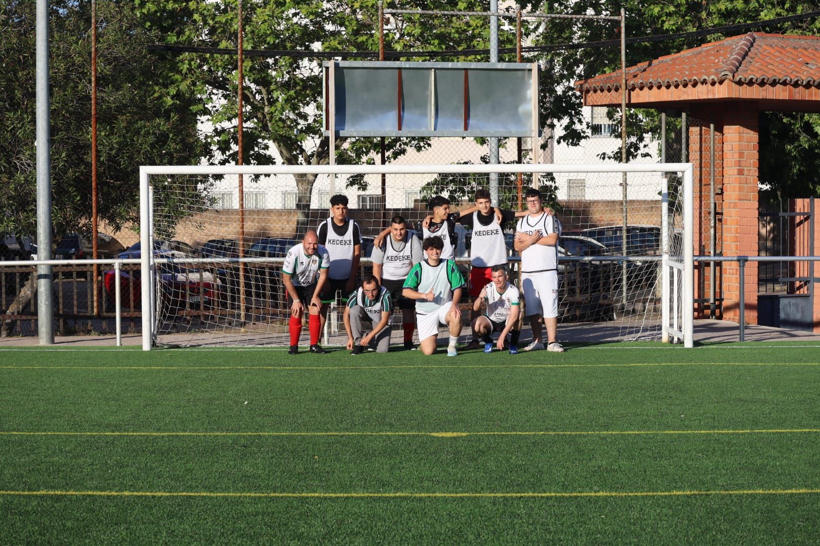 Entrenamiento de los equipos de la liga de fútbol inclusivo del Atlético Veracruz