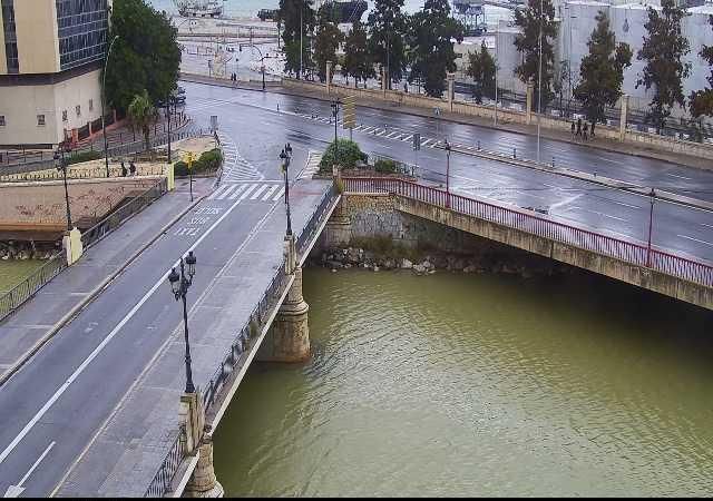 Pasillo del Matadero y el Puente del Carmen
