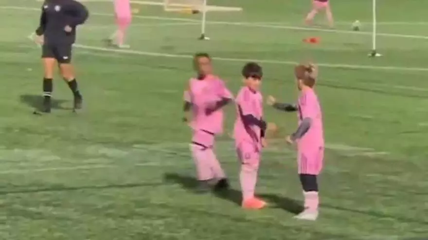 Ciro Messi ya tiene mejor celebración que su padre