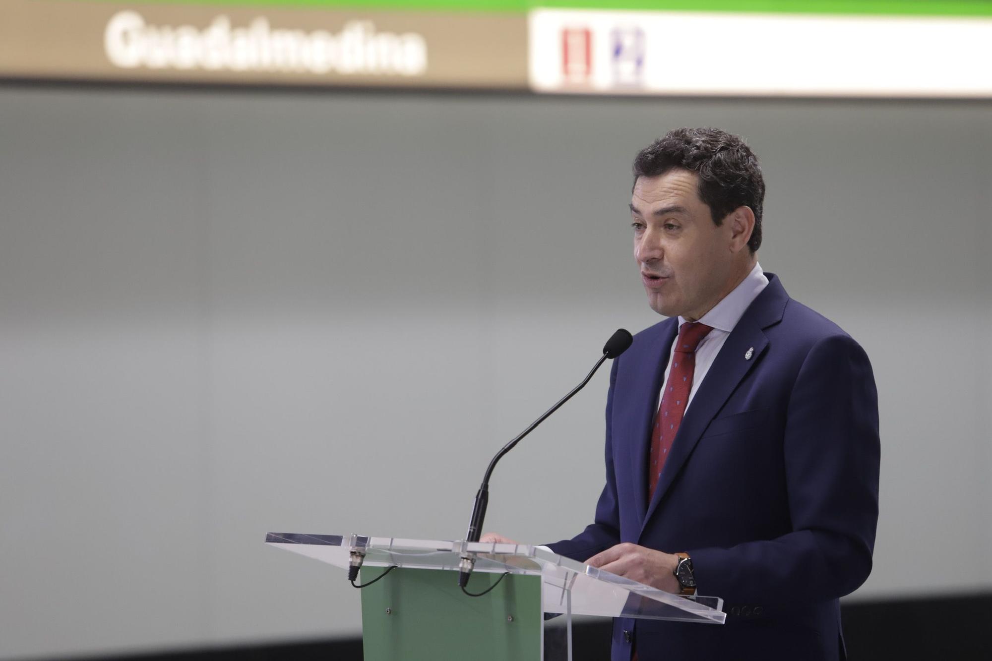 Inauguración de la estación Guadalmedina del metro de Málaga