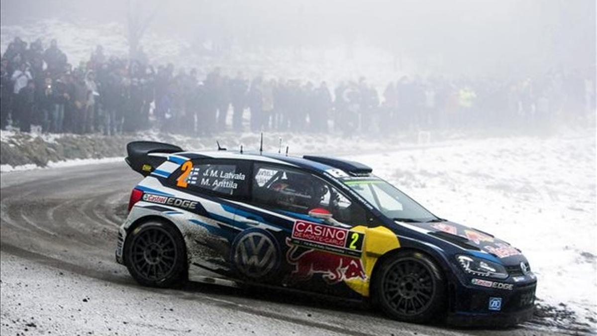 Latvala, en un tramo del Montecarlo el año pasado