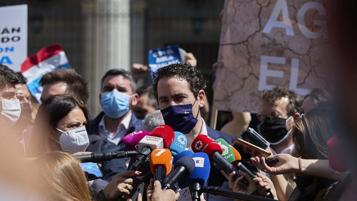 Manifestación de regantes en Madrid