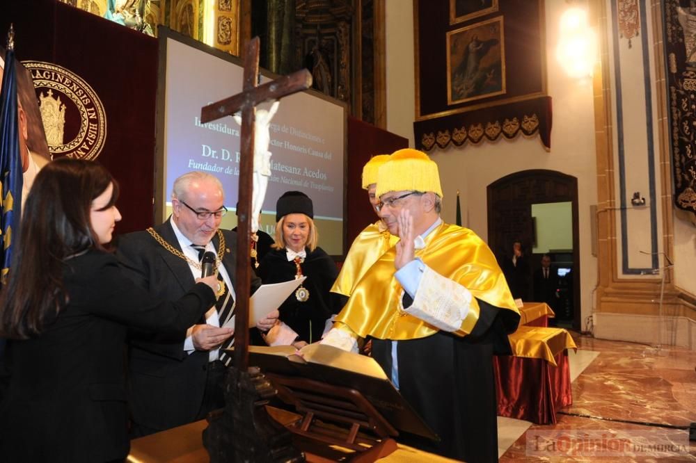 El fundador de la Organización Nacional de Trasplantes, Rafael Matesanz, es investido doctor Honoris Causa por la UCAM