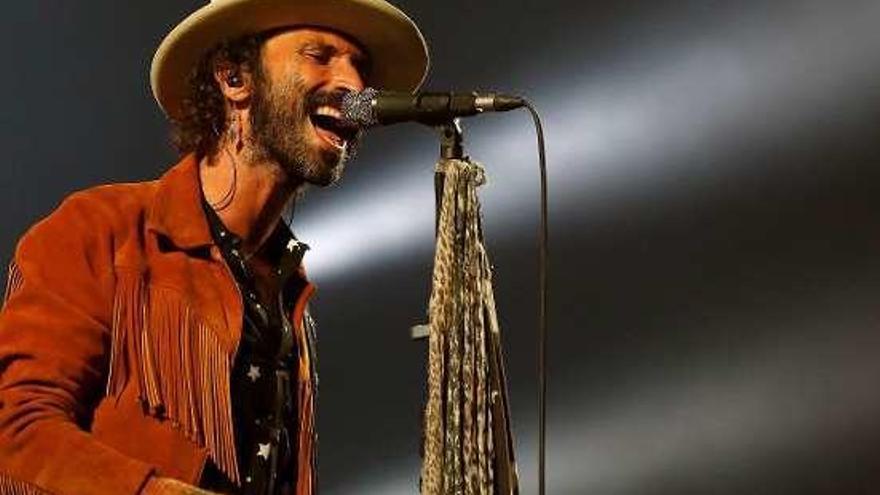 Leiva, durante su concierto en el Wizink Center. // David Fernández