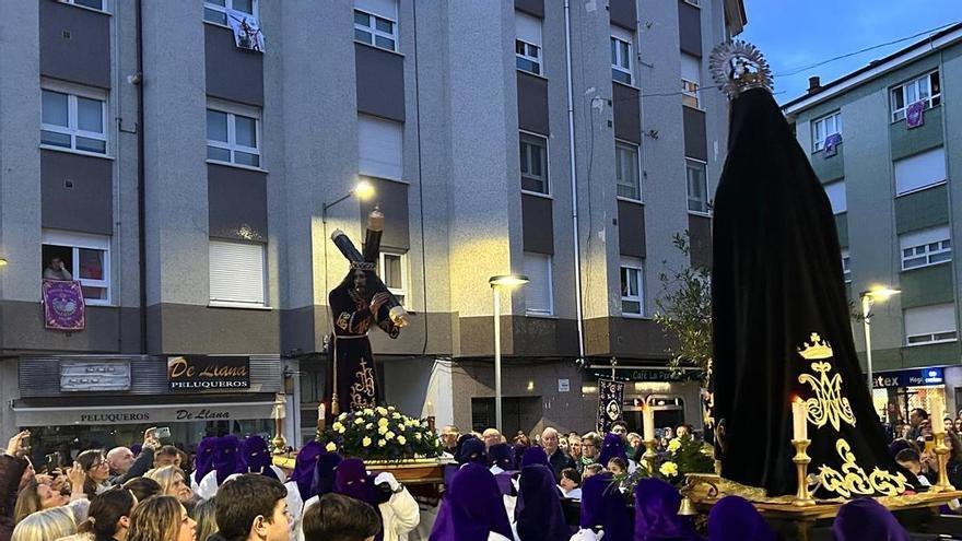EN IMÁGENES: Así se vivió el Encuentro entre Jesús Nazareno y la Virgen Dolorosa en Grado