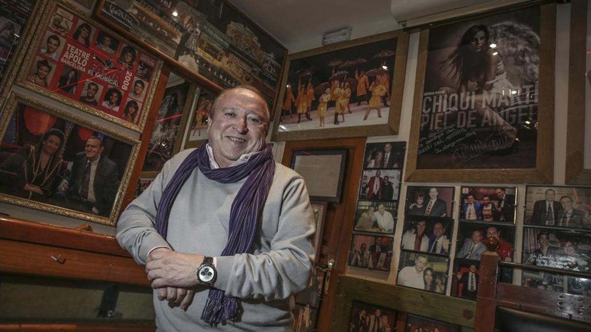 Fernando Esteso en el `Rincón del Artista¿, el sitio ideal para un actor que ama el escenario... y el fútbol