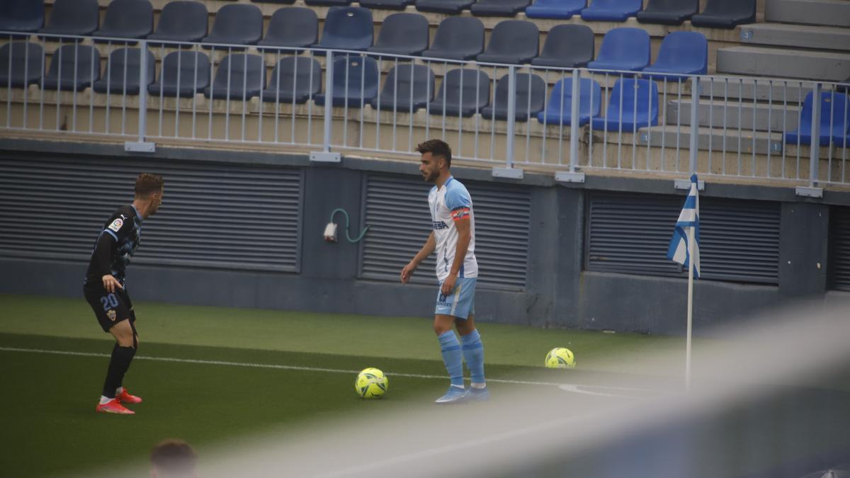 Partido de la Liga Smartbank entre el Málaga CF y el Almería