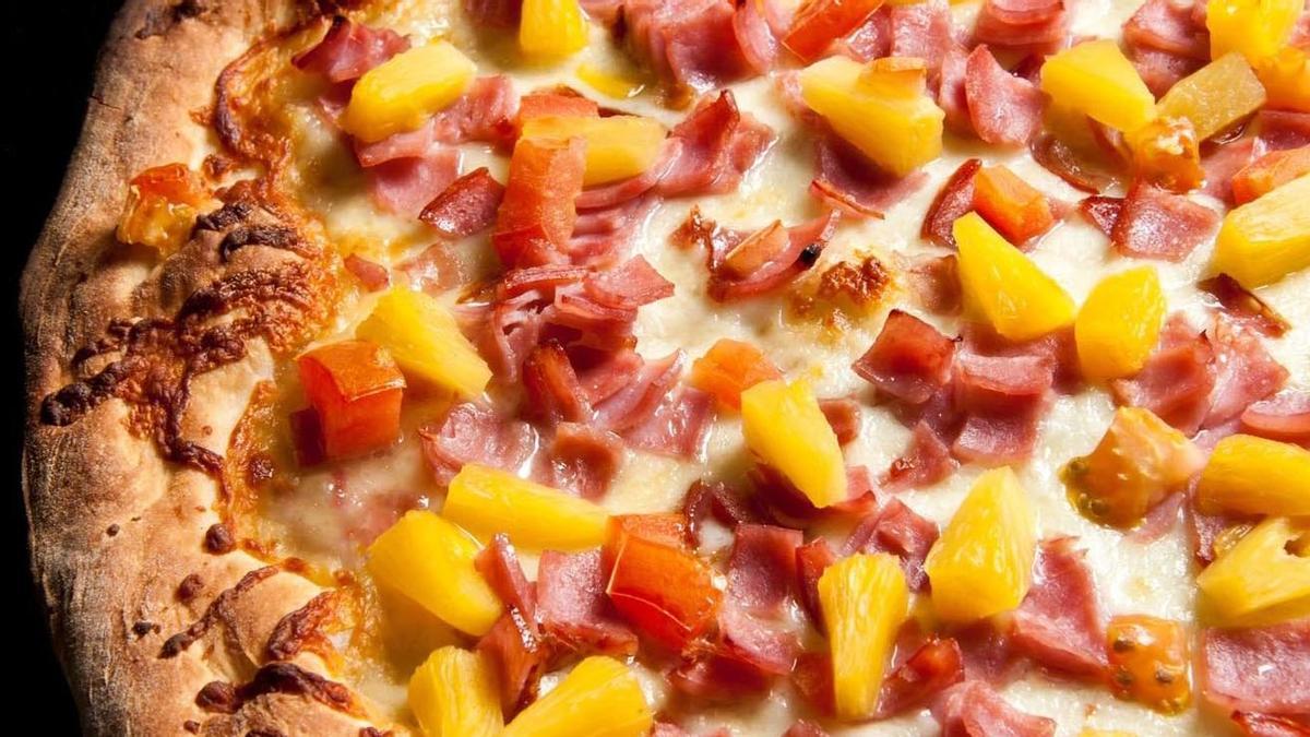 pizza con piña