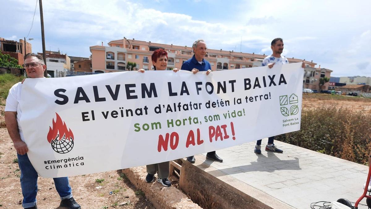 Protestasvecinales contra el PAI de la Font Baixa.
