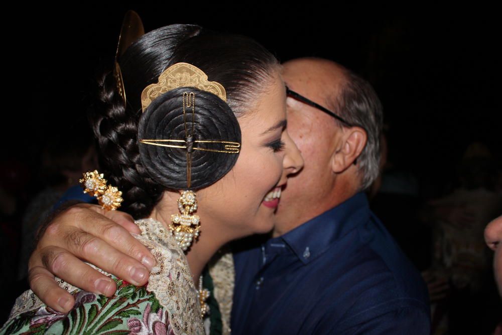 María Uríos y su padre, el artista fallero Fernando Uríos.