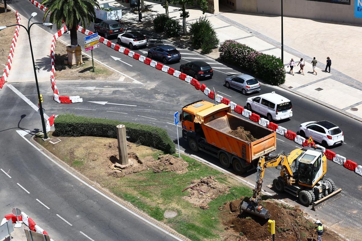 En imágenes I Continúan las obras en varias calles de Zaragoza
