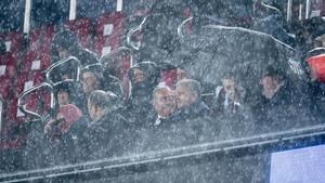 El palco presidencial del Camp Nou durante el FC Barcelona-Real Oviedo