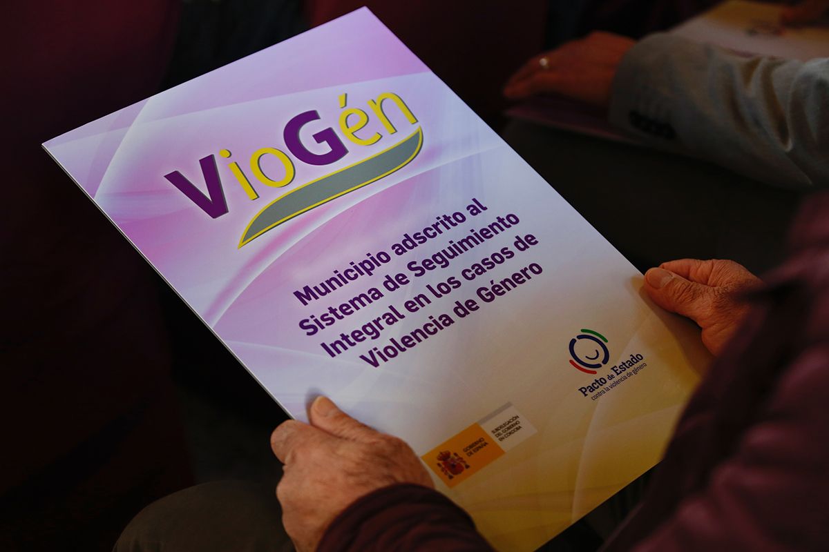 Acto de entrega de reconocimientos a los municipios que están adscritos al Sistema VioGén