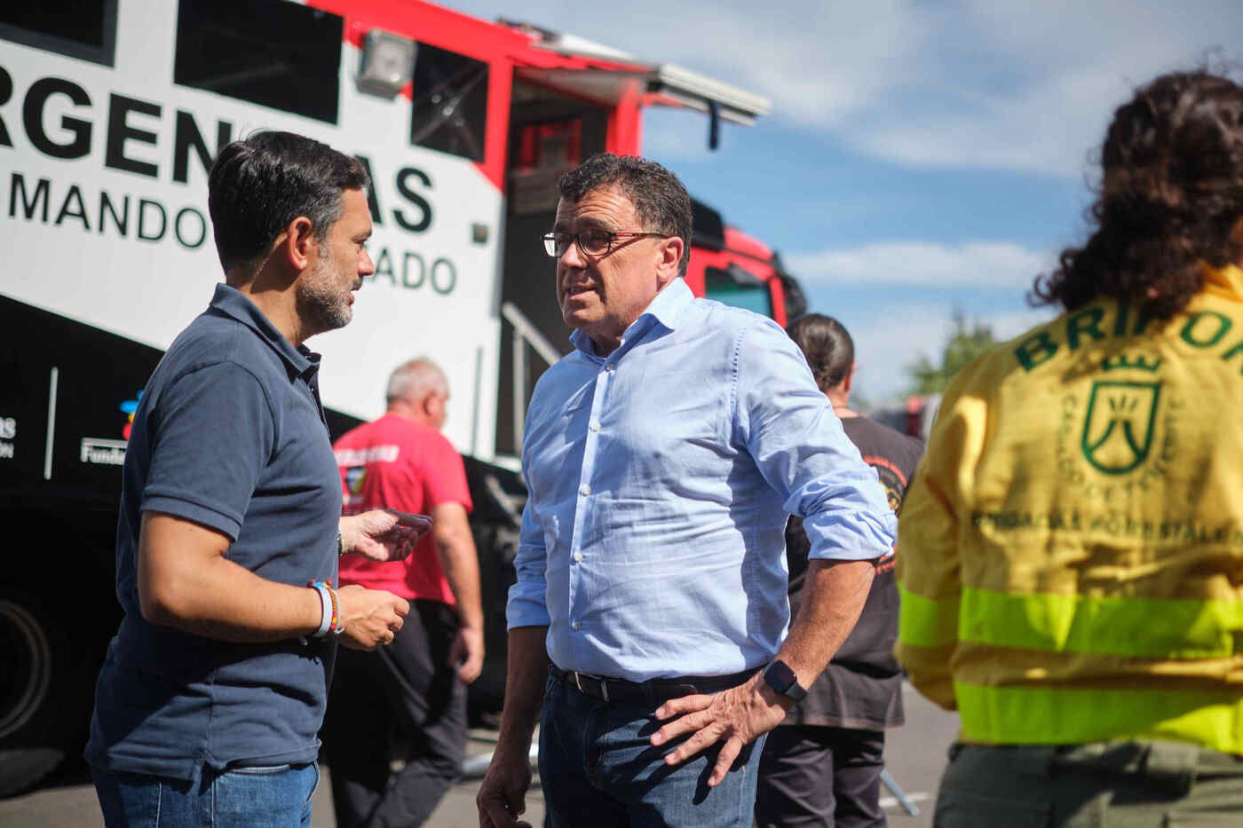 Reactivación del incendio en Santa Úrsula, en el norte de Tenerife