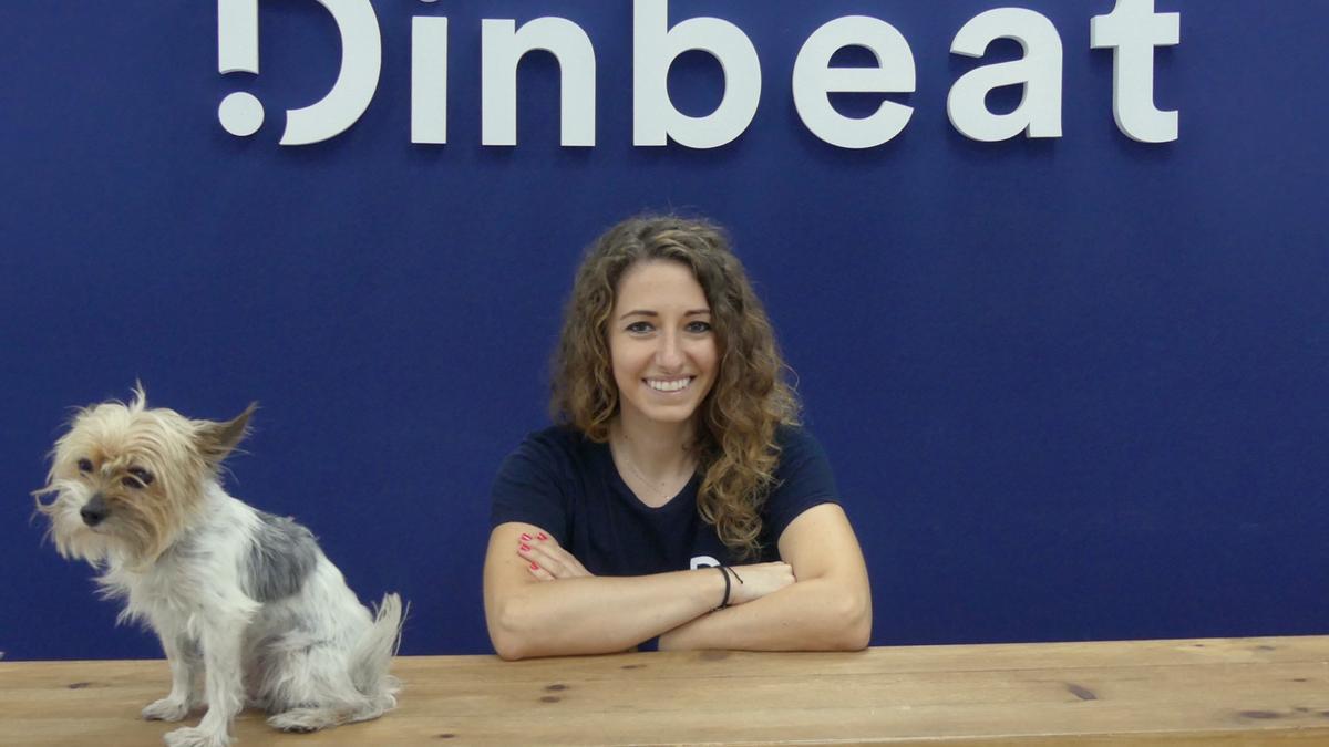 Talía Bonmatí en la sede de su firma Dinbeat