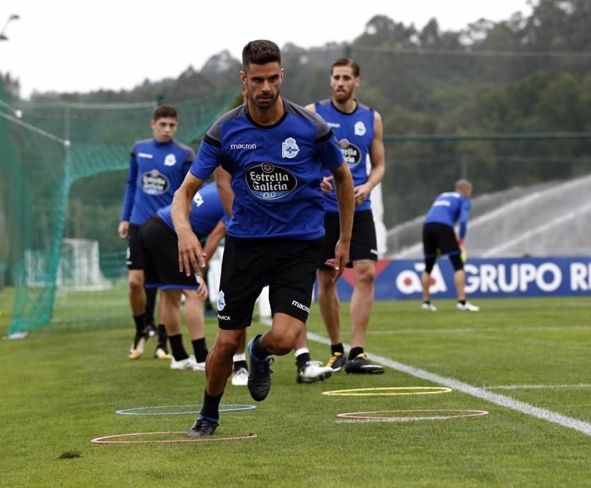 El portugués se pierde el amistoso contra el Pontevedra, el séptimo test de preparación que afronta el Dépor este verano.