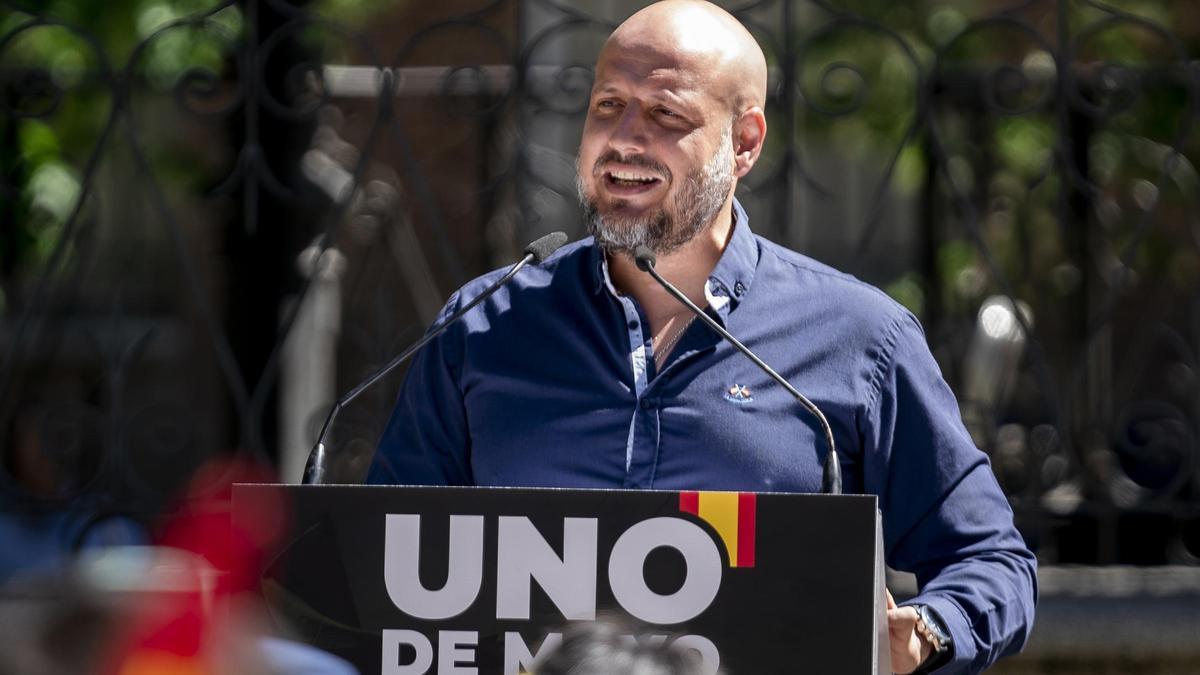 El secretario general del sindicato Solidaridad, el parlamentario andaluz de Vox, Rodrigo Alonso.