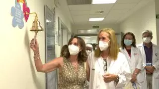 La Fe tiene ya sus primeras campanas para que pacientes oncológicos celebren el fin del tratamiento