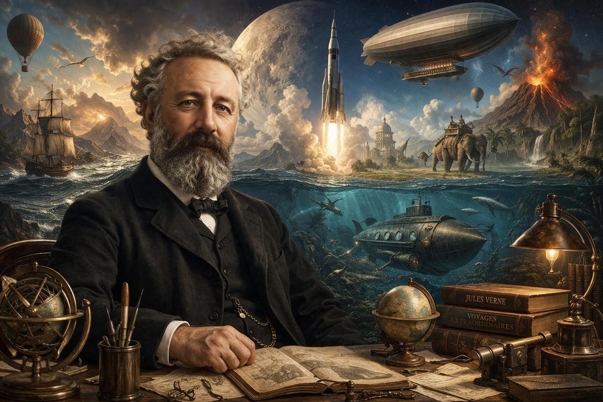 Julio Verne, escritor: “Cualquier cosa que un hombre pueda imaginar, otros hombres pueden hacerla realidad”