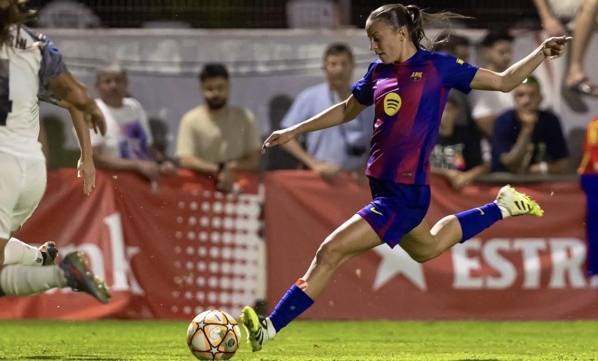 Clara Serrajordi en la final de la Copa Catalunya