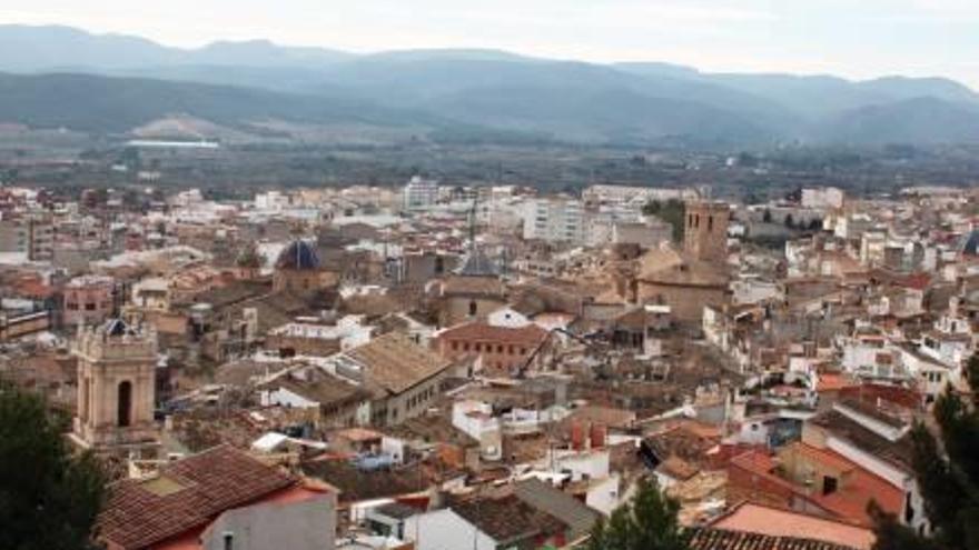 La localidad de Segorbe vista desde el castillo.