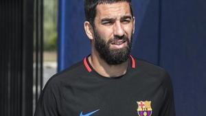 Arda Turan en la concentración del Barça en EE.UU.