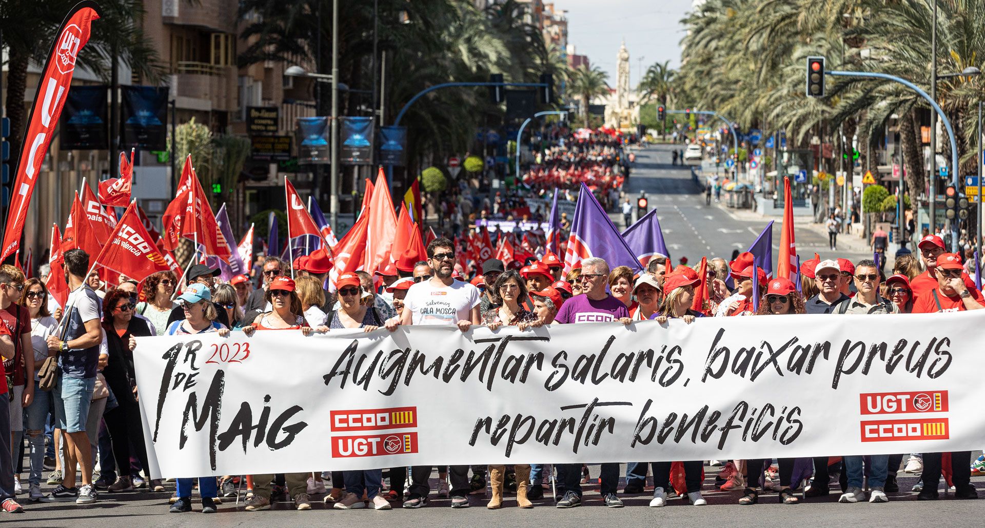 Manifestación del Primero de Mayo en Alicante