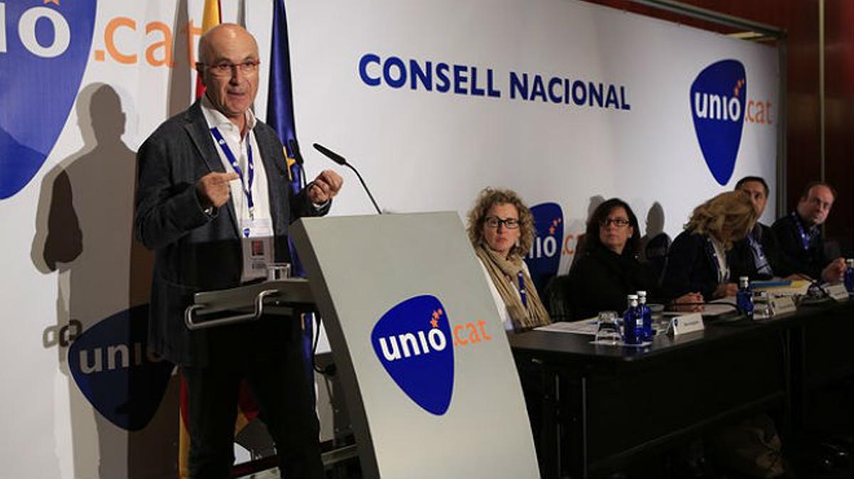 Duran, en la seva intervenció al Consell Nacional d’Unió.