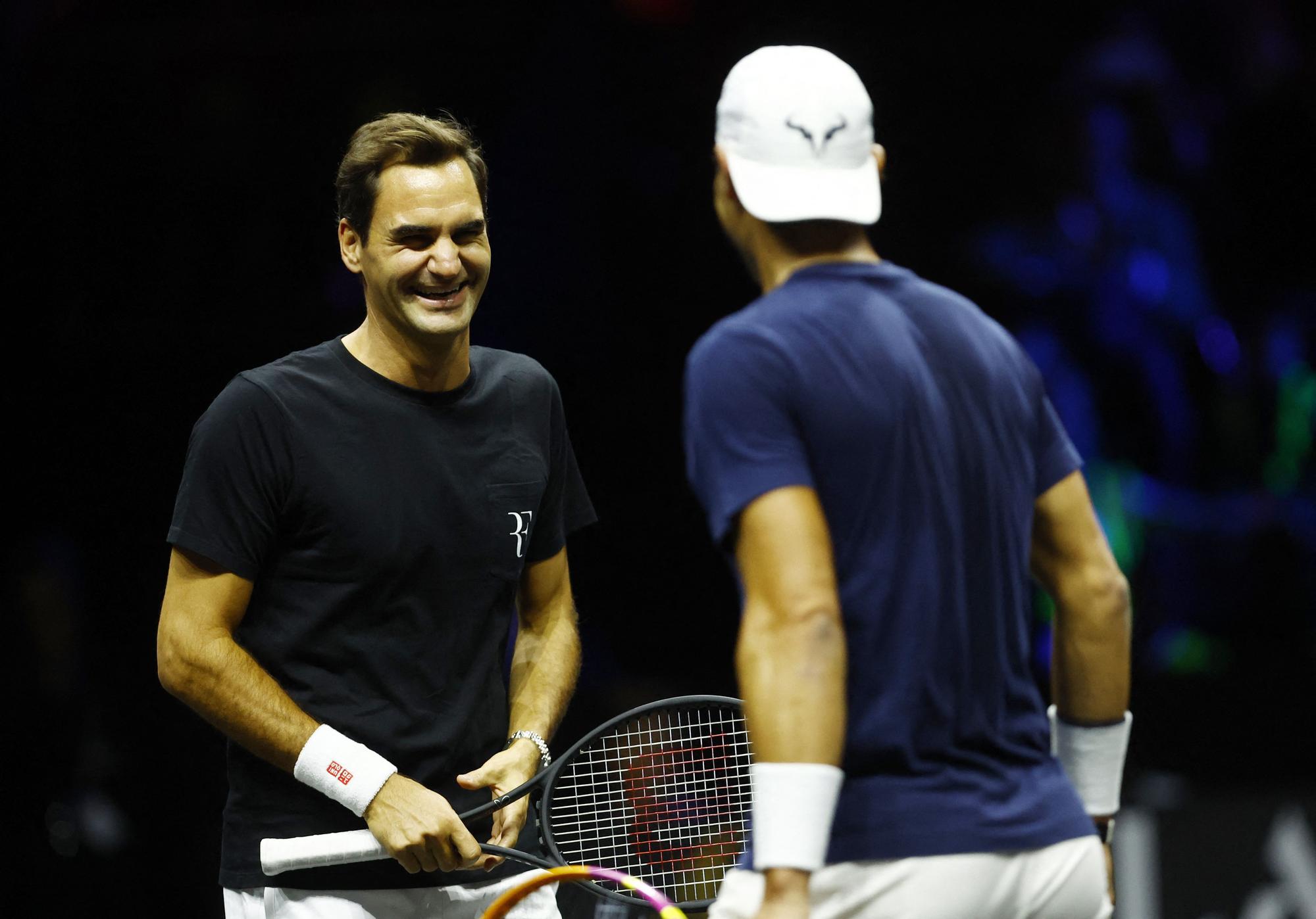 Primeras imágenes del reencuentro de Nadal y Federer en la Laver Cup 2022