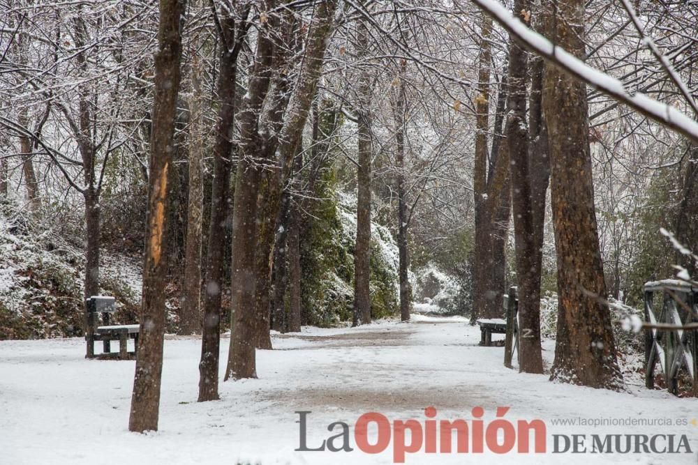 Nieve en las Fuentes del Marqués de Caravaca