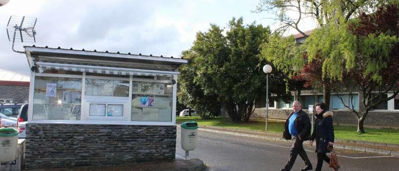 Estado actual del kiosco del hospital.