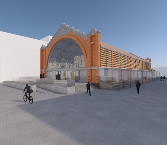 Planos del futuro Mercado de Abastos de Zamora.